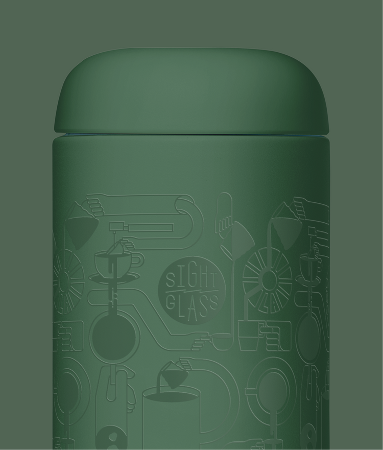 Sightglass x Fellow Carter Mug in in Monochrome Green